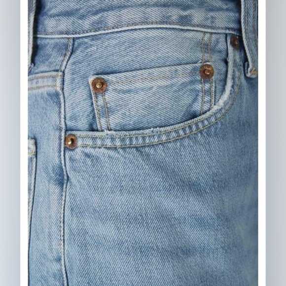 Re/Done 70s Ultra High Rise Stove Pipe wide Leg NWT SZ 30 - Picture 4 of 9